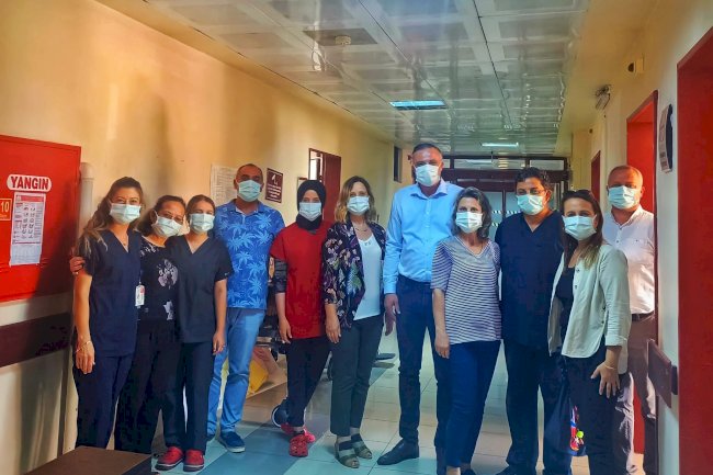 Hastanedeki hemşehrilerini unutmadılar 