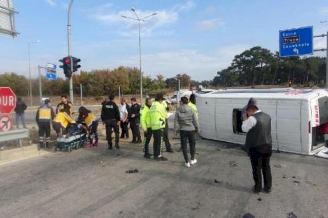 Ayvacık’ta trafik kazası; 6 yaralı 