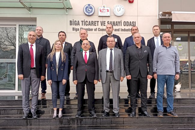 ÇOMÜ Rektörü’nden Biga TSO’ya ziyaret