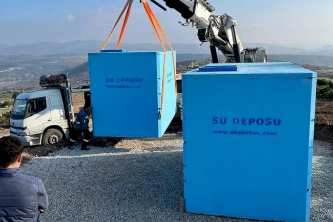 Kızılkeçili’ye 50 tonluk su deposu