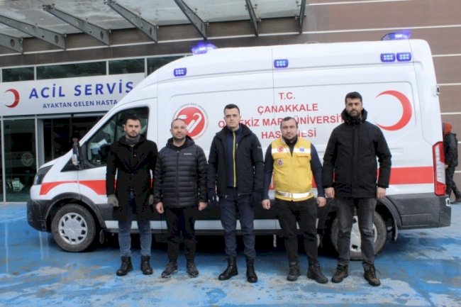 Bir destek de ÇOMÜ hastanesinden