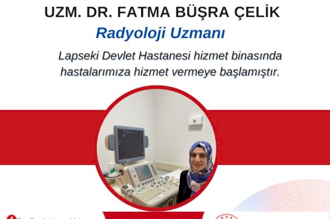 UZM. DR. ÇELİK GÖREVE BAŞLADI