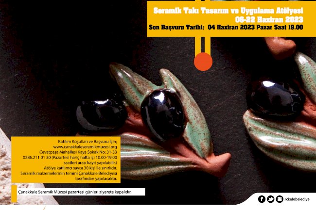 Seramik Takı Tasarım Atölyesi Meraklılarını Bekliyor