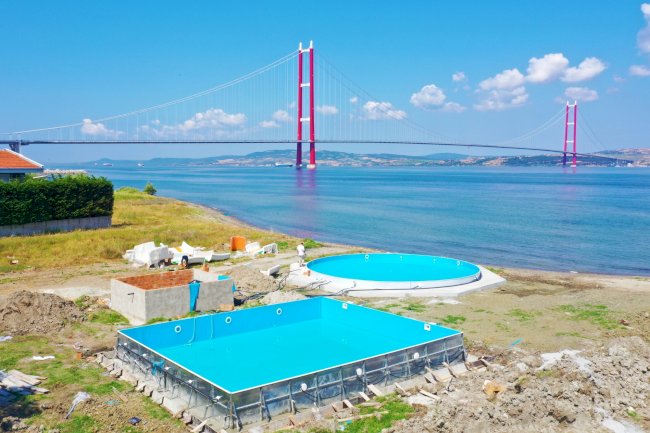 Lapseki’de Aqua Park Çalışmaları Yükseliyor