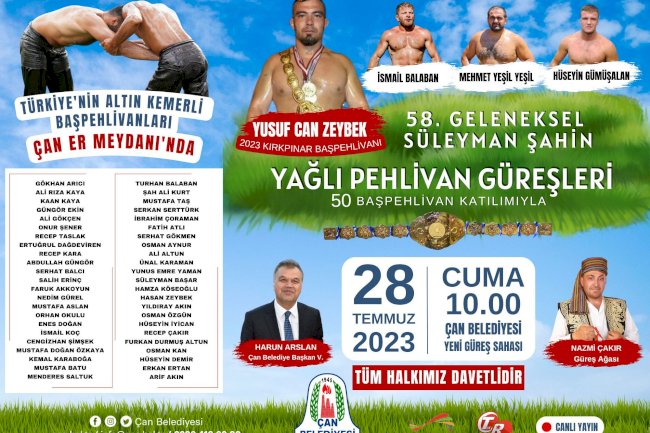 50 BAŞPEHLİVAN ER MEYDANINA ÇIKIYOR