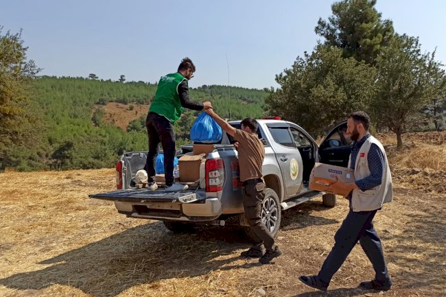İDDEF ekipleri yangın bölgesinde görev aldı