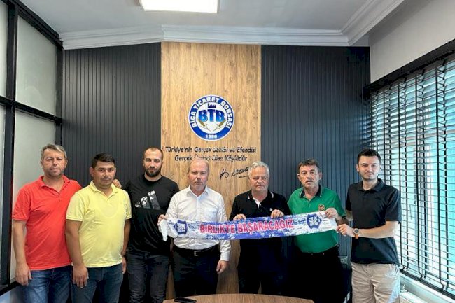 Bigaspor Kulübü Biga Ticaret Borsası’nı ziyaret etti