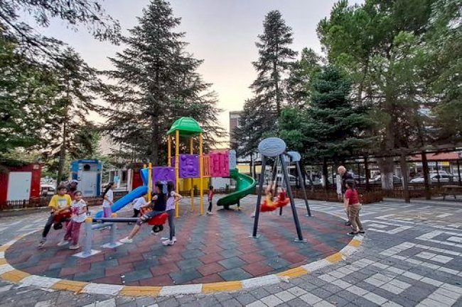 Kalkım’da oyun parkları kuruldu