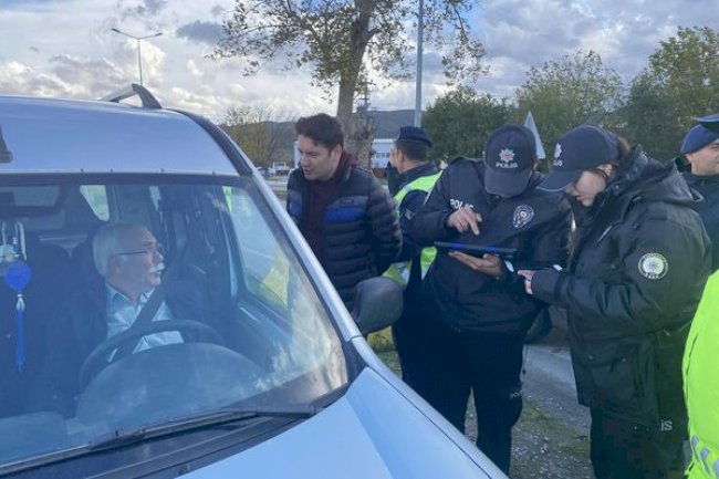 Kaymakam Göktaş, Trafik Uygulamasına Katıldı