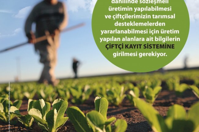 Üreticilere ÇKS duyurusu