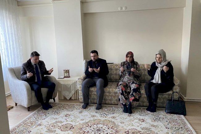 Kaymakam Göktaş, Şehit Ailesini Ziyaret Etti