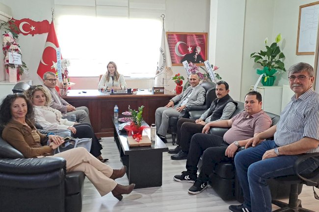 Başkan Çelik’i makamında ziyaret ettiler