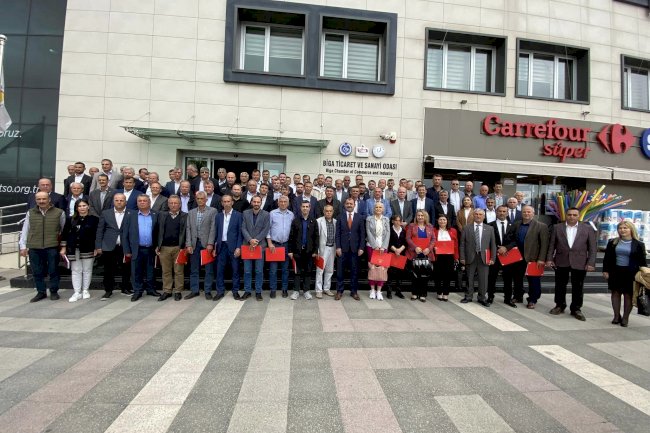 Biga’da muhtarlar mazbatalarını aldı