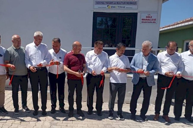 Çan2 Termik’in desteği ile Süle Mahallesi Sosyal Yaşam ve Kültür Merkezi açıldı