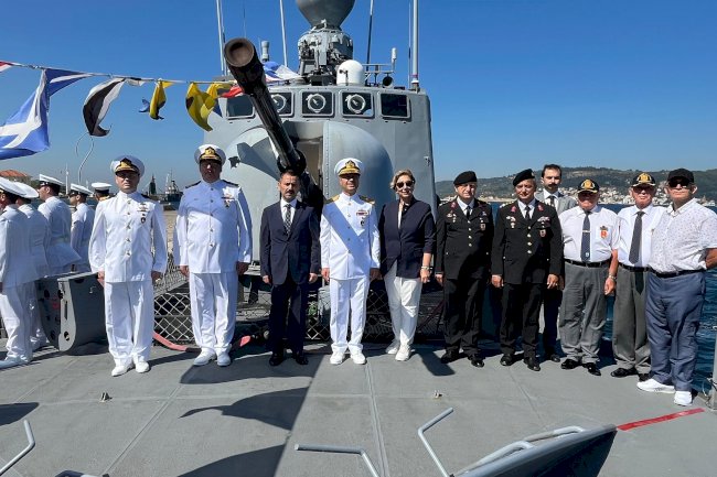 Vali Aktaş, ‘TCG Fırtına' Gemisinde