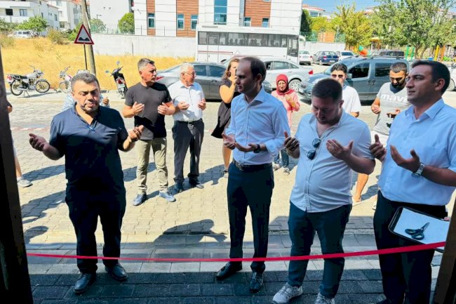 Kaymakam Salih Sak işyeri açılışına katıldı