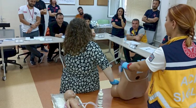 112 personeline eğitim verildi