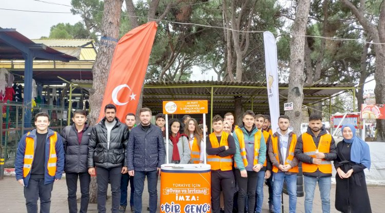 AK Partili gençler sahada…