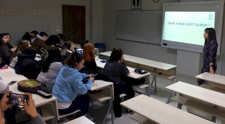Öğrencilere İŞKUR’un faaliyetleri tanıtıldı