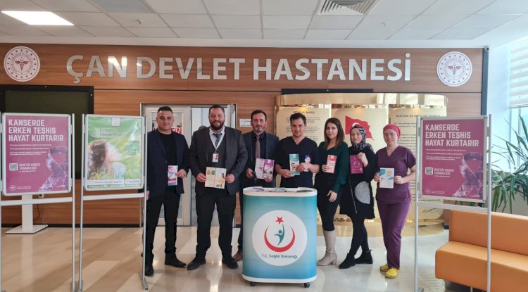 Çan Devlet Hastanesinde Kansere Dikkat Çekildi