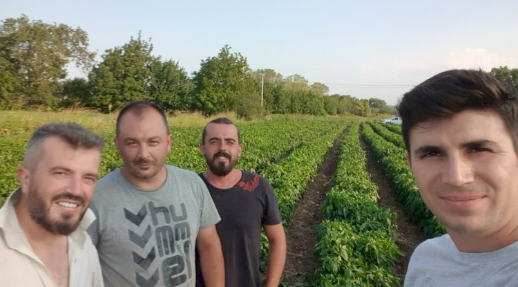 Biga’da tarla ziyaretleri sürüyor