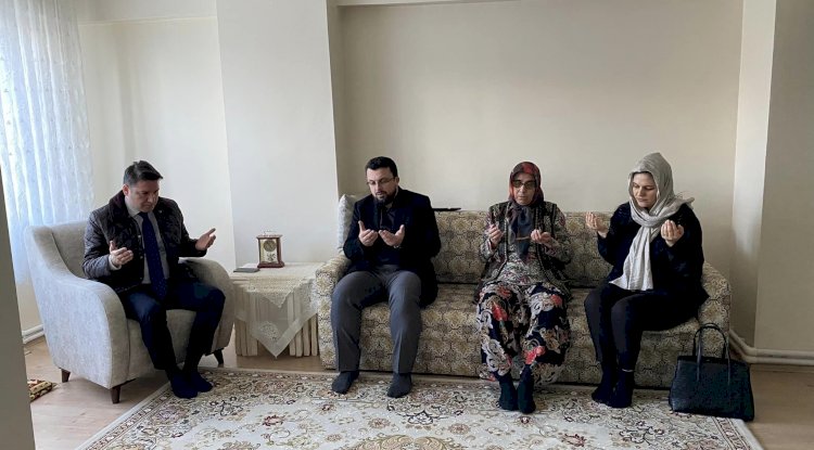 Kaymakam Göktaş, Şehit Ailesini Ziyaret Etti