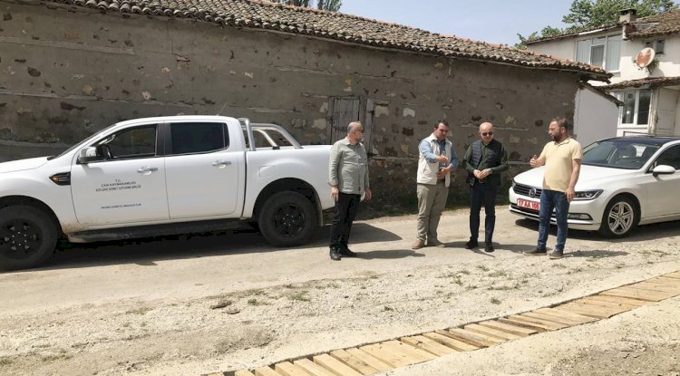 Çan Kaymakamı köylerde incelemelerde bulundu