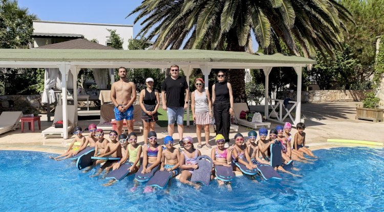 Bozcaada’da yüzme kursu başladı