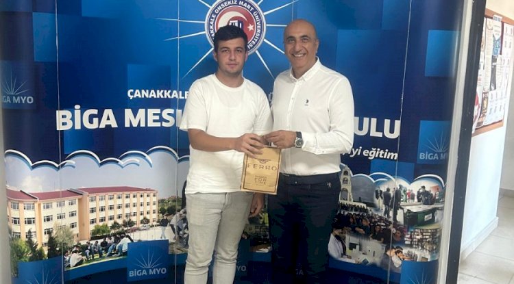 Biga MYO’da ilk kayıt ödülü