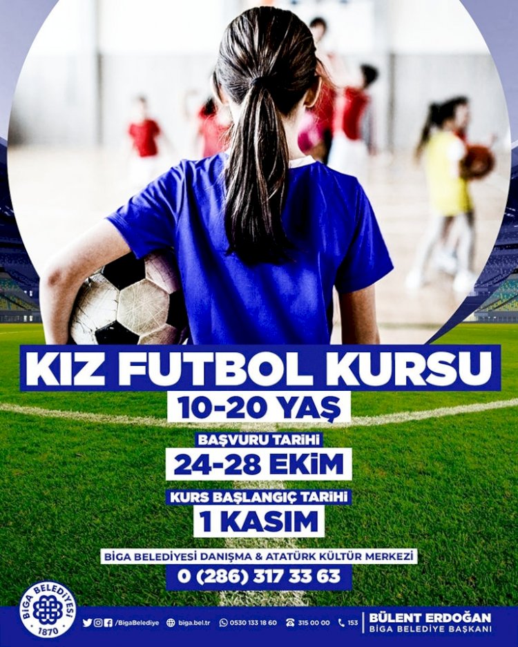 Kız Futbol Kursu başlıyor
