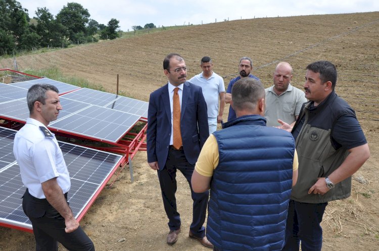 Kaymakam Dolu, Güneş Enerji Sistemini İnceledi