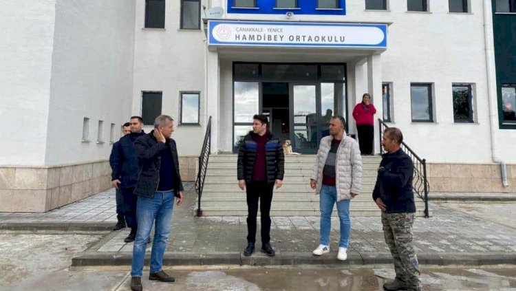 Kaymakam Göktaş, Hamdibey Ortaokulunda İncelemelerde Bulundu