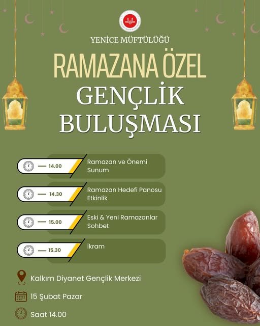 Kalkım Diyanet Gençlik Merkezi’nden “Gençlerle Ramazan’a Doğru” Buluşması